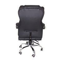 Chaise de bureau exécutive noire moderne, ergonomique, en cuir PU, design racing, multifonctionnelle, réglable en hauteur, personnalisation possible