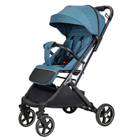 Poussette double pour bébé, luxe, en lin, réglable, pour nouveau-né, légère, pliable d'une seule main, roues amortissantes