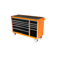 Nouvelle conception Jiezhida, vente chaude, armoire à outils de garage de haute qualité, établi en métal avec tiroirs, chariot à outils avec roulettes