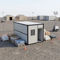 Maisonnette pliante moderne, cabane préfabriquée portable pour complexe hôtelier, glamping, camping, location Airbnb, maison modulaire en conteneur avec salle de bain