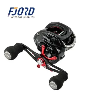 FJORD Round Baitcasting Reel 6.4:1 und 14 + 1BB 17.5LB Drag Pulling Baitcasting Reels für Freshwater