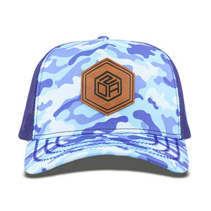 Gorra de malla tipo trucker de poliéster para deportes al aire libre de verano con visera curva de perfil alto Tcap China - Product Image 2