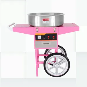 Ticari mini pembe DIY şeker ipi pamuk şekeri makinesi satılık