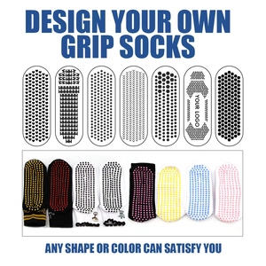 Biểu Tượng Tùy Chỉnh Thiết Kế Bow Pilates Vớ Grip Crew Yoga Vớ Ruffle Cuff Thêu Mô Hình Tập Thể Dục Ba Lê Vớ/Thiết Kế Cho Miễn Phí - Product Image 4