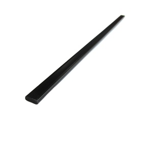 Batang plastik <span class=keywords><strong>Bar</strong></span> datar Polipropilena Strip PP 1/3 inci lebar 8 mm 0.1 inci hitam - Product Image 1