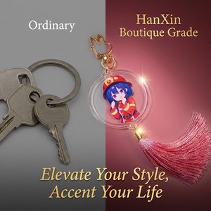 <span class=keywords><strong>Porte</strong></span>-clés en acrylique personnalisés style anime, impression UV double face 1-10 mm, cadeaux d'entreprise, directement de l'usine Hanxin - Product Image 3