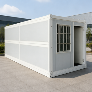 Casa Contenedor Móvil Duradera de Paneles Sándwich de 20 pies, Diseño de Casa de Campo Expandible, Refugio Modular de 3 Dormitorios para Post-Disttrastas - Product Image 1