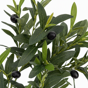 Albero di Ulivo Artificiale con Frutti 80cm, Pianta di Ulivo Finta in Vaso di Plastica per Interni, Decorazione per Casa, Soggiorno, Ufficio - Product Image 2