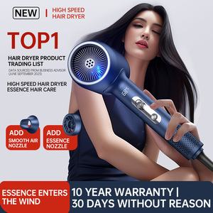 เครื่องเป่าผมมืออาชีพ 2400W พร้อมไอออนลบจอแสดงผลดิจิตอล LED เครื่องเป่าเป่าผมไร้ใบความเร็วสูงเสียงรบกวนต่ํา - Product Image 3