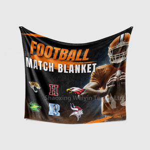 맞춤형 대학 스포츠 담요 대량 할인 팬 선물 도매 <span class=keywords><strong>NFL</strong></span> 스포츠 팀 담요 학교 선수 이벤트용 - Product Image 5