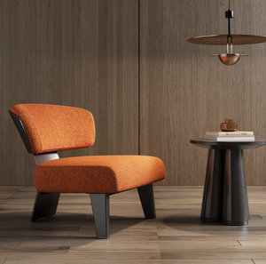 Italian Modern Minimalist Light Luxury Fabric Leisure <b>Sofa</b> Chair Creative Single Chair for Living Room Home Office Balcony - Product Image 5