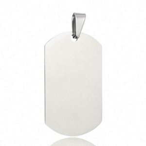 Porte-clés personnalisé vierge en acier inoxydable, plaque à graver pour logo, nom, adresse, téléphone, texte, code QR, ou comme étiquette d'identification pour collier de chien - Product Image 6