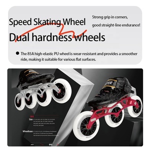 Roues de patins à roulettes COUGAR, résistantes à l'usure, en PU, 90, 100, 110 mm, 85A - Product Image 2