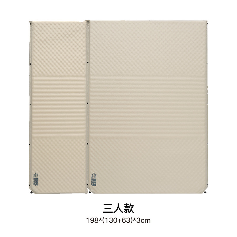 Cojín inflable ondulado para tres personas, de 3 cm de profundidad