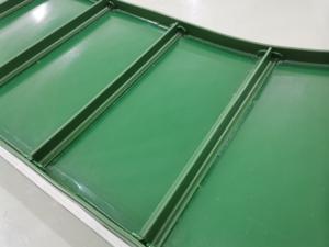 新しい緑色の耐久性のある2層プラスチック製コンベヤーベルト、2年間の保証付き、30x15x15cm、食品・飲料工場用 - Product Image 3
