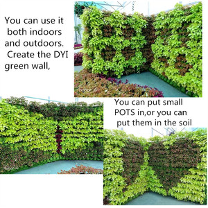 Bolsa de tela de pared tridimensional para plantas, bolsa de cultivo de fieltro no tejido para plantas verdes verticales, 9/18/25/49/64/81 - Product Image 4