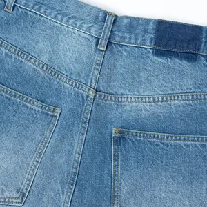 Streetstyle personnalisé Jeans baggy en denim avec strass et décoration de créateur Jambe droite Jeans baggy en diamant Jeans pour hommes