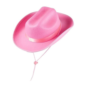 Topi koboi merah muda dalam stok untuk anak-anak topi pesta Festival Natal untuk ulang tahun anak perempuan - Product Image 4