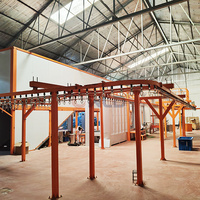 Ligne de peinture en poudre automatique WLD-C, ligne de pulvérisation électrostatique continue pour tôles métalliques