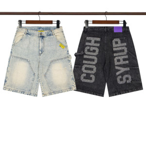 Pantalones Cortos de Mezclilla Lavada con Diamantes de Alta Calidad, Estilo Hip Hop, Marca de Moda, para Hombre - Product Image 1