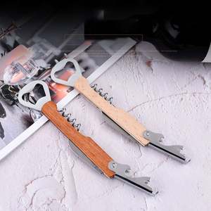 Ouvre-bouteille de vin personnalisé Sy56 avec logo, en bois et plastique, ouvre-bouteille multifonctionnel, couteau créatif en forme de hippocampe avec boîte cadeau - Product Image 3