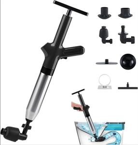 Piston de toilette à air haute pression Drain d'air Blaster gonfleur <span class=keywords><strong>pompe</strong></span> à piston <span class=keywords><strong>pour</strong></span> toilette salle de bain évier de cuisine Drain de sol déboucher - Product Image 1