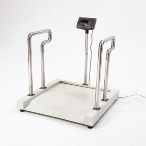 เครื่องชั่งน้ำหนักทางการแพทย์สำหรับการฟอกไตขนาด1000กก. 500กก. รถเข็นแสดงแอลซีดีขนาดปศุสัตว์พร้อมการสนับสนุน OEM - Product Image 2