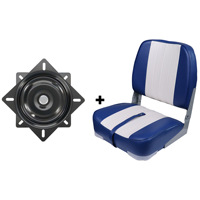 Siège de capitaine de bateau pliable de luxe, chaise de conduite réglable avec amortisseur, accessoires marins