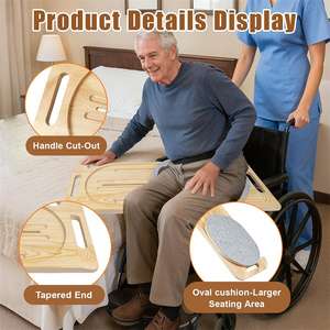 Zware houten patiëntenhulp voor verplaatsen, houten glijplank voor transfer - Product Image 5