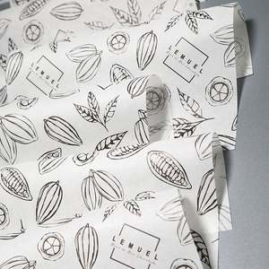 Papier ciré de qualité alimentaire avec logo personnalisé imprimé, résistant à la graisse, pour sandwichs, 30*30cm - Product Image 3