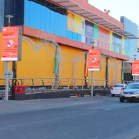 Poste de Cartelería LED a Todo Color, Impermeable IP65, con 3G/4G para Publicidad Exterior en Centros Comerciales