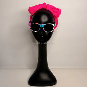 Cosplay <strong>80s</strong> Clothing Props Set 4 Piece Neon Party Beads Necklace Bracelet Wristbands Laced <strong>Headband</strong> Disco Glasses for Decoration - Product Image 3