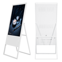 Écran Lcd 3d de rue portable, affichage publicitaire numérique, pied libre