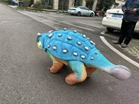 Zigong RC Roboterhund Ankylosaurus Laufender Dinosaurier Realistisches Metall-Simulationsmodell Leicht Anpassbare Größen Innen-/Außen-Spielhaus