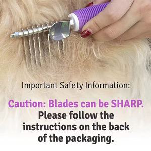 <span class=keywords><strong>Il</strong></span> nuovo pettine per cani e gatti 2025 viene fornito con un manico lungo 2.5 pollici e una lama di sicurezza in acciaio inossidabile per districare i capelli. - Product Image 4