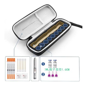 Estuche de almacenamiento EVA con cremallera, 8-11 compartimentos, bolsa portátil negra a prueba de golpes para artículos pequeños - Product Image 4