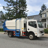 Camion Compacteur à Benne Latérale Mini QTH5076ZZZA 4x2 avec Moteur Diesel Euro 6 et Transmission Manuelle, Fabriqué en Chine