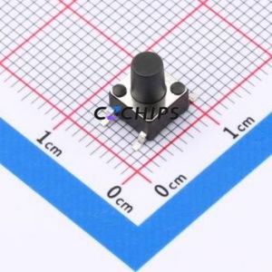 TS-1102SD-C-I-B Tactile Switch SMD-4P,6x6mm Switch Single Pole Single Throw Round Button 2.6N Vertical Mount - Product Image 1