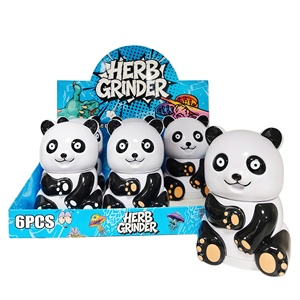 New Arrival Zinc Alloy <b>Grinder</b> Panda Design Big Size <b>Herb</b> <b>Grinder</b> - Product Image 4