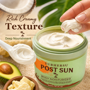 Crème hydratante pour le corps après-soleil en gros, au <span class=keywords><strong>beurre</strong></span> de karité, huile de coco et huile d'avocat, nourrissante, non grasse, légère, 300 ml - Product Image 3