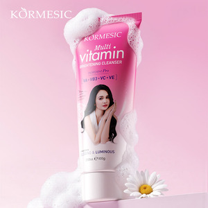 KORMESIC Marque Privée Vente en Gros 100g Nettoyant Visage Doux Multivitaminé Éclaircissant à la Glycérine VC VA VE Contrôle du Sébum - Product Image 1