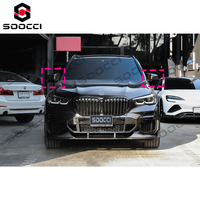 Coques de rétroviseurs latéraux en fibre de carbone sèche style TAKD, kit de remplacement de coques de rétroviseurs extérieurs pour BMW G05 X5 2018-2023