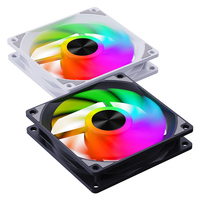 Ventilateur PC SNOWMAN AK120-BK-ARGB 120 mm ARGB à roulement fluide - Fonctionnement silencieux 20dBA, débit d'air élevé 45CFM pour le refroidissement des boîtiers d'ordinateur