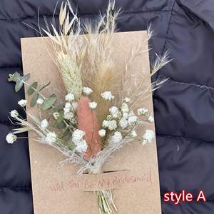 Ramos de Pampas Secas Personalizados en Oferta, Ramilletes de Pampas Secas Pequeños y Mini para Arreglos Decorativos del Día de San Valentín - Product Image 4