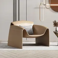 A061 high quality Nordic modern furniture simple leather single sofa chair fashion living room chair set armchair