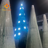 ANPU 3D LED Riesen Weihnachts baum Lichter Programmier bare RGB Straßen beleuchtung im Freien zeigt DMX Music Sync Motiv Lichter für den Urlaub
