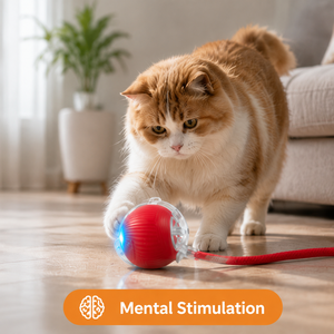 Balle interactive pour <span class=keywords><strong>chat</strong></span> AI anti-ennui, jouet automatique pour <span class=keywords><strong>chat</strong></span> avec corde, balle ultra-silencieuse pour animaux de compagnie - Product Image 6