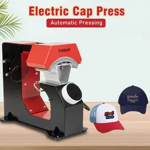 FREESUB Neuankömmling 3 in 1 Automatische Kappen druckmaschine Hut Heiß press maschine Günstiger Preis zum Verkauf F136