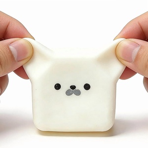 ของเล่นบีบเต้าหู้รูปทรงลูกบาศก์ ซีลซีเอส ของเล่นบีบเต้าหู้แป้ง ของเล่นบีบเต้าหู้แบบขึ้นรูปได้ บรรเทาความเครียด บีบแล้วคืนตัวช้า - Product Image 6