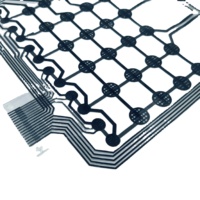 Saklar membran pasta karbon kustom desain pabrik Keyboard tombol tekan Sensor tekanan sirkuit sakelar tombol tekan